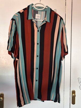 Camisa Manga Corta Rayas Pull&Bear