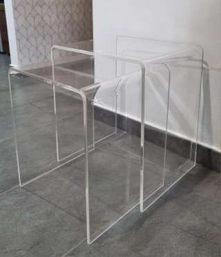 Set di Tavoli Nido in Metacrilato