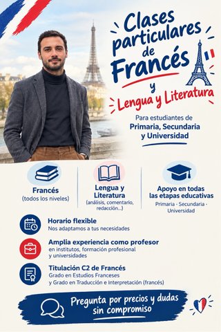 Clases particulares Francés y Lengua y literatura
