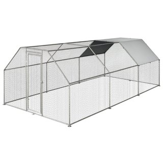 Recinto gallinero metal galvanizado impermeable cu