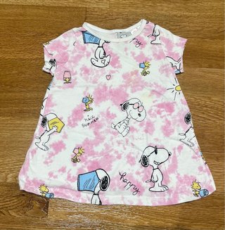 Camiseta Bebé Snoopy Talla 80cm
