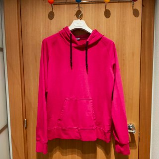 Sudadera con capucha rosa fucsia