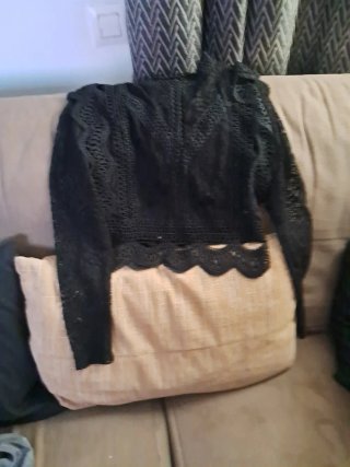 Jersey Negro de Encaje
