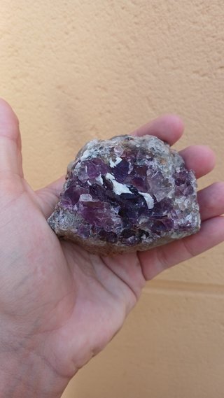 Fluorita violeta de Berbes (Asturias), 8 x 6 cm, 4