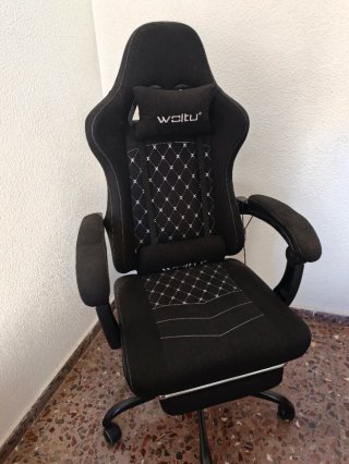 Silla Gaming WOLTU con Masaje y Reposapiés