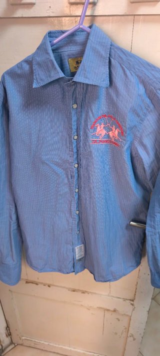 Camisa La Martina Azul a Rayas