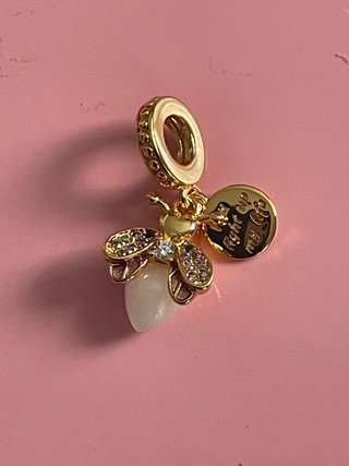 Charm baño plata Luciérnaga
