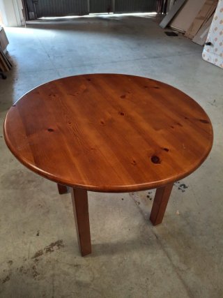 Mesa de Comedor Redonda de Madera