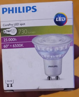 10 Bombillas LED Philips CorePro GU10