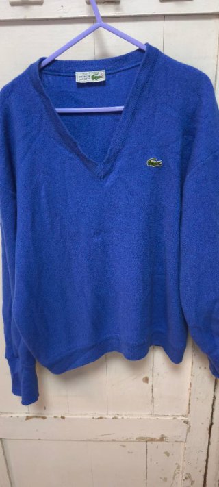 Jersey Lacoste Azul Eléctrico Talla S Lana