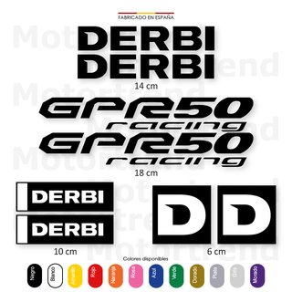 Kit Vinilos Derbi GPR 50 racing GPR50
