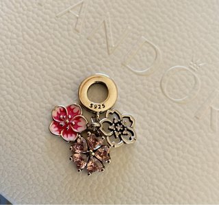 Charm de Plata con Flores. Es nuevo plataS925