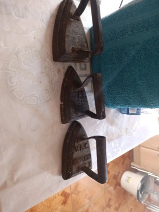 Set de 3 Planchas Antiguas de Hierro