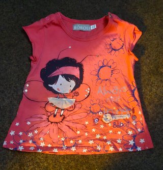 Camiseta Bóboli Coral con Estampado