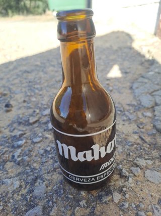 Botella de Cerveza Antigua Mahou