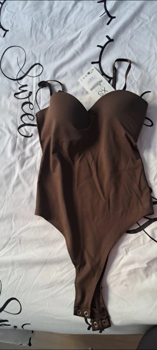 Body Stradivarius Marrón Talla XS