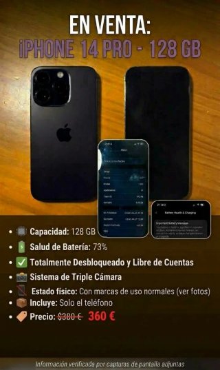 iPhone 14 Pro 128GB Space Gray