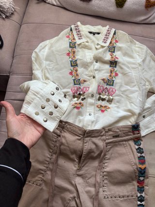 Camisa Desigual Blanca con Bordados