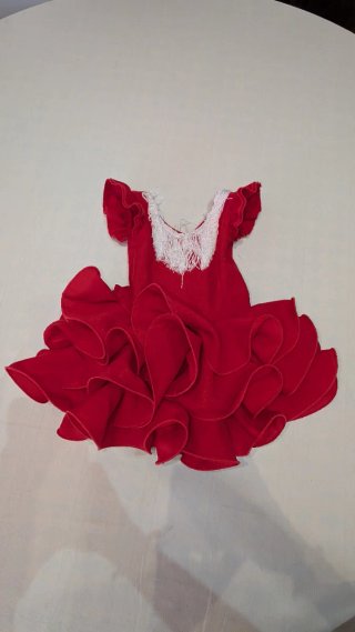 556 Vestido de Sevillana Rojo 1-2 años