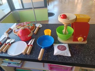 Set di Giocattoli da Cucina in Legno