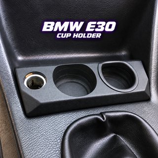 Portavasos doble BMW E30 con hueco toma 12 V