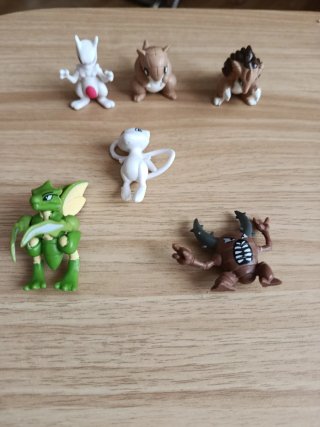 6 Figuras Pokémon Vintage TOMY (Años 90)