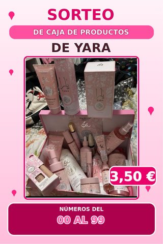 Caja de productos cosméticos Yara