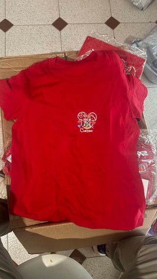Camisetas Disney Rojas