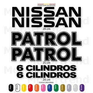 Kit Vinilos Nissan Patrol 6 cilindros