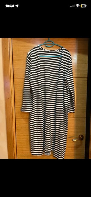 Chaqueta oversize de rayas