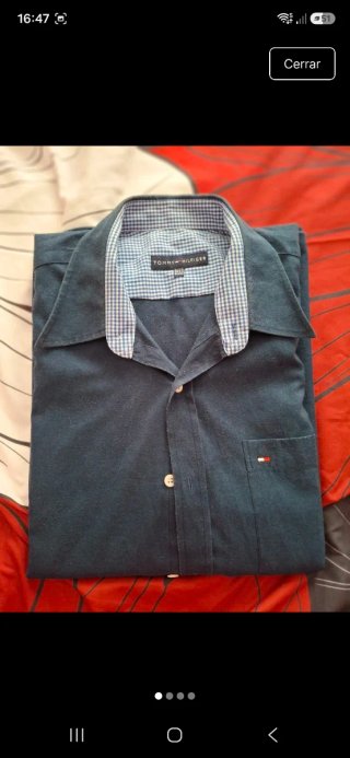 Camisa Tommy Hilfiger Azul Talla XL