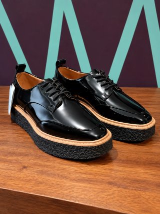 Zapatos Oxford de Plataforma Negros