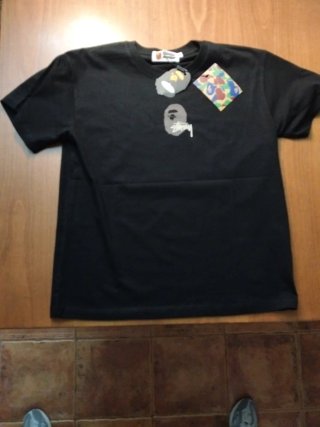 Camiseta Stüssy x Bape Negra
