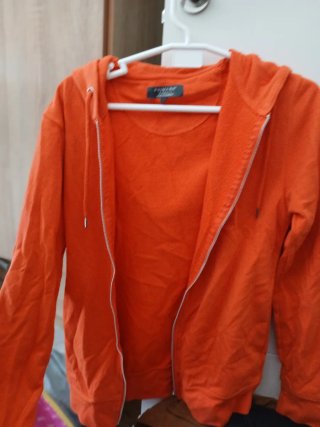 Chaqueta Naranja con Capucha Talla S