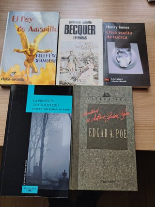 Lote 4 Libros Terror y Misterio Clásico + Regalo