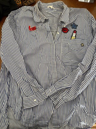 Camisa Springfield de Rayas con Parches