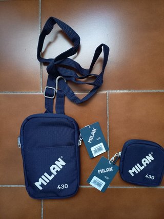 Bandolera y monedero Milán 430 azul marino