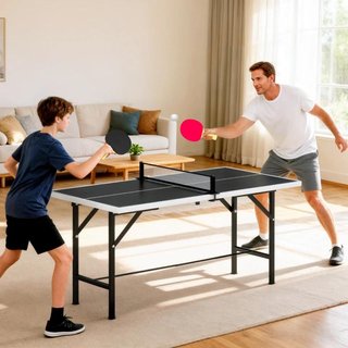 Mesa Ping Pong Plegable 152x76cm con Accesorios