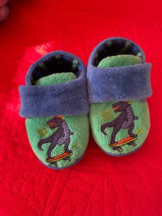 Pantuflas de Bebé con Estampado de Dinosaurio