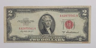 USA 2 Dollari 1953 A Sigillo Rosso