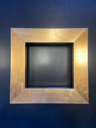 Marco Cuadrado Imitación Pan de Oro liso- 21x21 cm