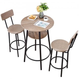 Mesa de Bar, Set de 3 Piezas de 596.9 mm, Conjunto