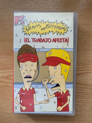 VHS Beavis and Butt-Head: El trabajo apesta