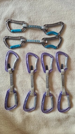 Set de 6 Cintas Express Black Diamond y Mammut