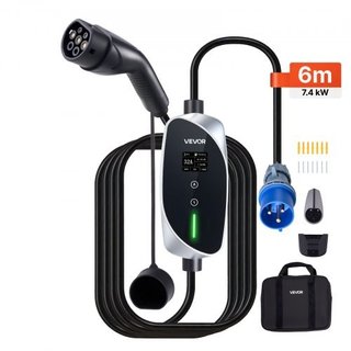 Mueble Wallbox, 7.4 kW 32A, Type 2 Portátil EV Cha