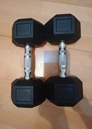 Set di 2 manubri da 10kg