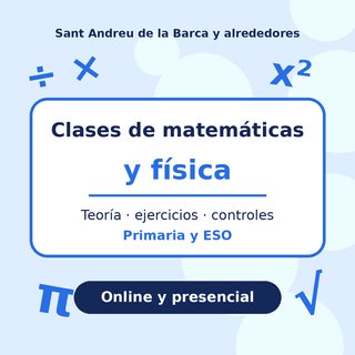 Clases de matemáticas y física