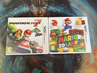 Lote 2 Carátulas de Mario para Nintendo 3DS (ESP)