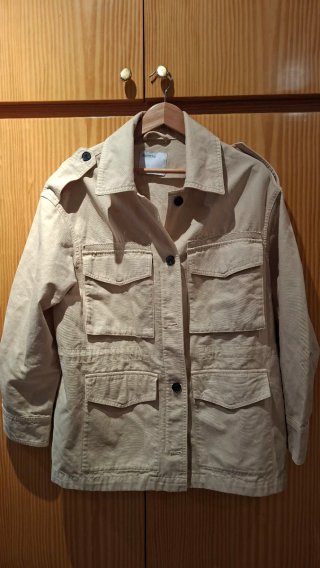 Chaqueta Estilo Sahariana Beige Zara