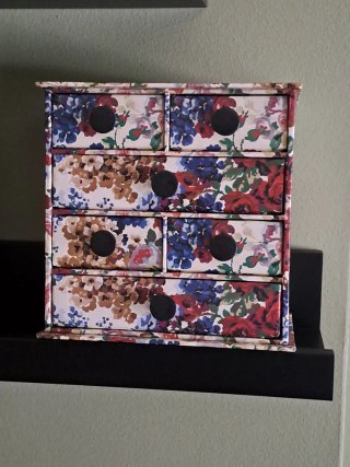 Joyero con Cajones Estampado Floral